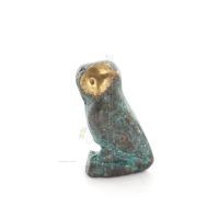 Owl or Glaucus: the sacred bird, symbol of wisdom, prudence, n1 3x2cm Full body statue Bronze decoration Bronze 3 - grifon.se 