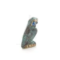 Uggla eller Glaucus: den heliga fågeln, symbol för visdom, försiktighet, n1 3x2cm Helkroppsstaty Bronsdekoration Brons 5 - grifo