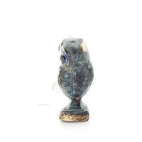 Owl or Glaucus: the sacred bird, symbol of wisdom, prudence, L2 4x2cm Full body statue Bronze decoration Bronze 2 - grifon.se 