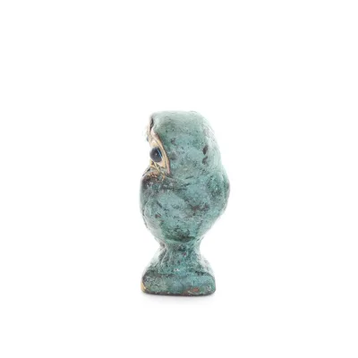 Uggla eller Glaucus: den heliga fågeln, symbol för visdom, försiktighet, n3 5x3cm Helkroppsstaty Bronsdekoration Brons 4 - grifo