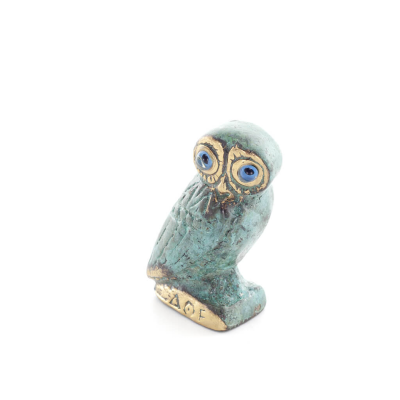 Owl or Glaucus: the sacred bird, symbol of wisdom, prudence, n3 5x3cm Full body statue Bronze decoration Bronze 5 - grifon.se 