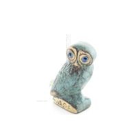 Owl or Glaucus: the sacred bird, symbol of wisdom, prudence, n3 5x3cm Full body statue Bronze decoration Bronze 5 - grifon.se 