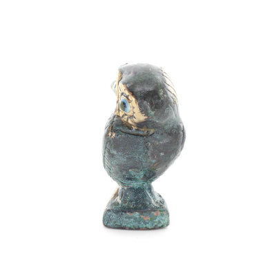 Owl or Glaucus: the sacred bird, symbol of wisdom, prudence, L4 6x3cm Full body statue Bronze decoration Bronze 2 - grifon.se 