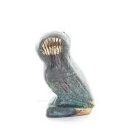 Owl or Glaucus: the sacred bird, symbol of wisdom, prudence, L4 6x3cm Full body statue Bronze decoration Bronze 3 - grifon.se 