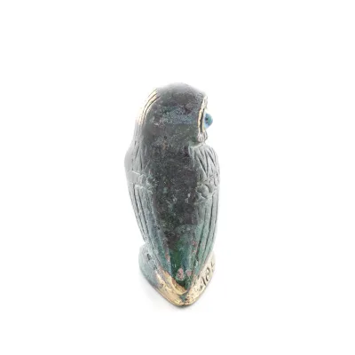 Uggla eller Glaucus: den heliga fågeln, symbol för visdom, försiktighet, L4 6x3cm Helkroppsstaty Bronsdekoration Brons 4 - grifo