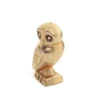 Owl or Glaucus: the sacred bird, symbol of wisdom, prudence, L4 6x3cm Full body statue Bronze decoration Bronze 10 - grifon.se 
