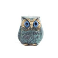 Uggla eller Glaucus: den heliga fågeln, symbol för visdom, försiktighet, ny 3x3 cm helkroppsstaty bronsprydnad Brons 1 - grifon.