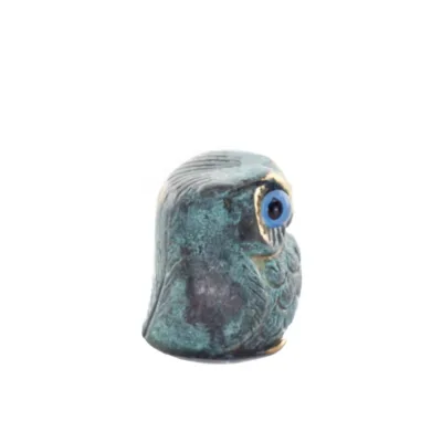 Owl or Glaucus: the sacred bird, symbol of wisdom, prudence, new 3x3cm Full Body Statue Bronze Ornament Bronze 4 - grifon.se 