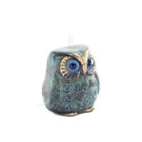 Uggla eller Glaucus: den heliga fågeln, symbol för visdom, försiktighet, ny 3x3 cm helkroppsstaty bronsprydnad Brons 5 - grifon.