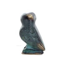 Owl or Glaucus: the sacred bird, symbol of wisdom, prudence, giant 8x5cm Full body statue Bronze decoration Bronze 5 - grifon.se