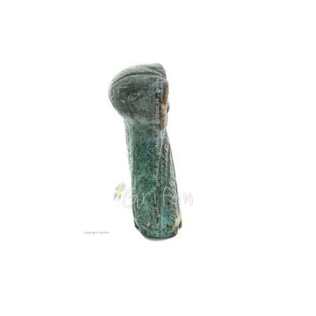 Owl or Glaucus: the sacred bird, symbol of wisdom, prudence, giant oblique 9x6cm Full body statue Bronze decoration Bronze 1 - g