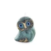 Owl or Glaucus: the sacred bird, symbol of wisdom, prudence, low oblique medium 5x4cm Full body statue Bronze decorative Bronze 