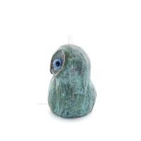 Uggla eller Glaucus: den heliga fÃ¥geln, symbol fÃ¶r visdom, fÃ¶rsiktighet, lÃ¥g sned medium 5x4cm Helkroppsstaty Dekorativ brons Br