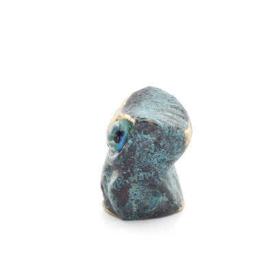 Uggla eller Glaucus: den heliga fÃ¥geln, symbol fÃ¶r visdom, fÃ¶rsiktighet, skulptur ny 2x1cm helkroppsstaty Brons dekorativ Brons 