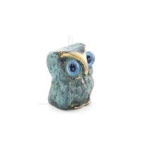 Uggla eller Glaucus: den heliga fÃ¥geln, symbol fÃ¶r visdom, fÃ¶rsiktighet, skulptur ny 2x1cm helkroppsstaty Brons dekorativ Brons 