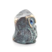 Uggla eller Glaucus: den heliga fÃ¥geln, symbol fÃ¶r visdom, fÃ¶rsiktighet, skulptur ny 3x2cm helkroppsstaty Brons dekorativ Brons 