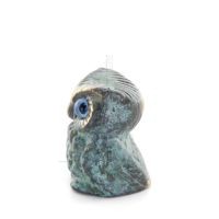 Owl or Glaucus: the sacred bird, symbol of wisdom, prudence, sculpture new 4x3cm Full body statue Bronze decorative Bronze 2 - g