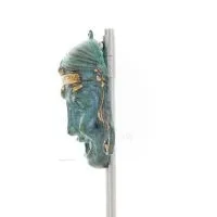 Jättemask 14x11cm Helkroppsstaty Bronsdekoration Brons 5 - grifon.se 