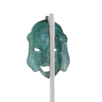 Jättemask 14x11cm Helkroppsstaty Bronsdekoration Brons 6 - grifon.se 