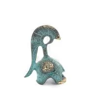 Huvudbonad, från antika och medeltida soldater liten 8x3cm Brons prydnad, antikens Grekland Brons 5 - grifon.se 