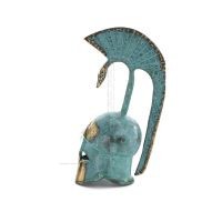 Headdress, from ancient and medieval giant soldiers 17x10cm Bronze decoration, ancient Greece Bronze 3 - grifon.se 