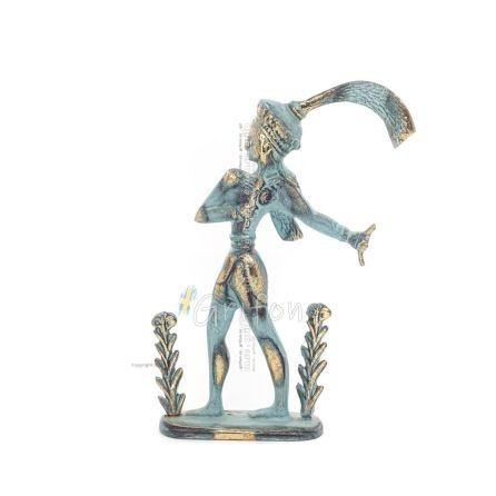 The Prince with the Lilies, Minoan Civilization Large 17x11cm Full Body Statue Bronze Ornament Bronze 1 - grifon.se