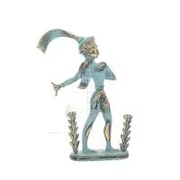 Prinsen med liljorna, minoisk civilisation Stor 17x11 cm helkroppsstaty bronsprydnad Brons 3 - grifon.se 