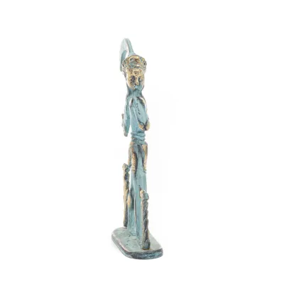 The Prince with the Lilies, Minoan Civilization Large 17x11cm Full Body Statue Bronze Ornament Bronze 4 - grifon.se 