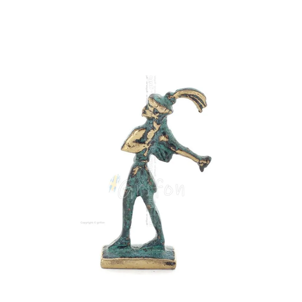 The Prince with the Lilies Minoan Civilization Mini 6x4cm Full Body Statue Bronze Ornament Bronze 1 - grifon.se 