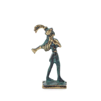 The Prince with the Lilies Minoan Civilization Mini 6x4cm Full Body Statue Bronze Ornament Bronze 4 - grifon.se 