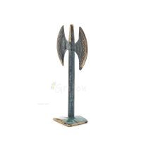 Double Pelekis: The Sanctuary, for ritual sacrifice 12x6cm Bronze ornament, Minoan civilization, ancient Greece Bronze 2 - grifo