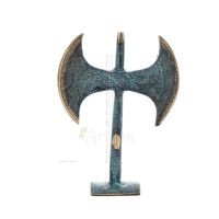 Double Pelekis: The Sanctuary, fÃ¶r rituella offer 12x10cm Brons prydnad, minoisk civilisation, antikens Grekland Brons 1 - grifo