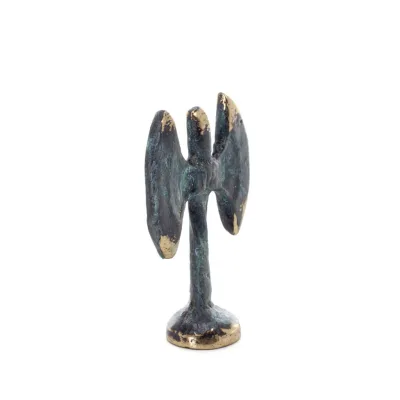 Double Pelekis: The Sanctuary, för rituella offer 4,8x3,2cm Brons prydnad, minoisk civilisation, antikens Grekland Brons 5 - gri