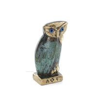 Owl Owl Plaque 7x3cm Helkroppsstaty Brons Ornament Brons 5 - grifon.se 