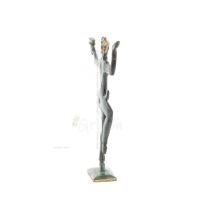 Satyr: Mythical Beings, Demons, Spirits in Mountains and Forests Sculpture 21x18cm Full Body Statue Bronze Ornament Bronze 4 - g