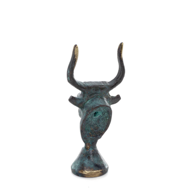 Minotaur: The Son of Queen Pasiphae, Bull Head, Bull Head 6cm Bust, Statue Bronze Ornament, Minoan Era Bronze 4 - grifon.se 