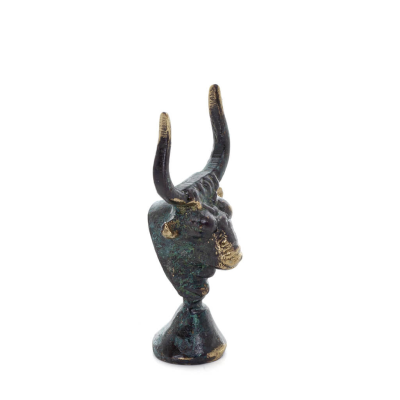 Minotaur: The Son of Queen Pasiphae, Bull Head, Bull Head 6cm Bust, Statue Bronze Ornament, Minoan Era Bronze 5 - grifon.se 