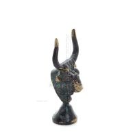 Minotaur: The Son of Queen Pasiphae, Bull Head, Bull Head 6cm Bust, Staty Brons Ornament, Minoan Era Brons 5 - grifon.se 