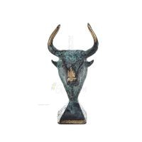 Minotaur: Queen Pasiphaes son, Bull head, bull head 9cm Bust, statue Bronze decorative, Minoan era Bronze 1 - grifon.se 