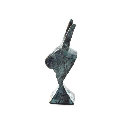 Minotaur: Drottning Pasiphaes son, tjurhuvud, tjurhuvud 9 cm byst, staty Brons dekorativ, minoisk era Brons 3 - grifon.se 