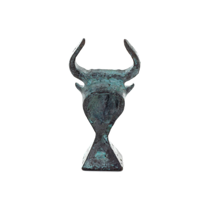 Minotaur: Queen Pasiphaes son, Bull head, bull head 9cm Bust, statue Bronze decorative, Minoan era Bronze 4 - grifon.se 