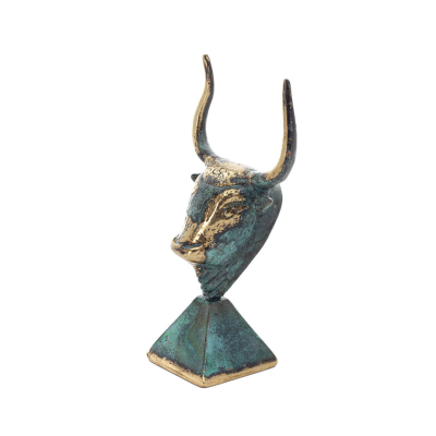 Minotaur: Queen Pasiphaes son, Bull head, bull head 11cm Bust, decorative statue, Minoan civilization Bronze 2 - grifon.se 