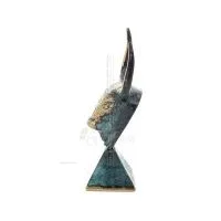 Minotaur: Drottning Pasiphaes son, tjurhuvud, tjurhuvud 11 cm byst, dekorativ staty, minoisk civilisation Brons 3 - grifon.se 
