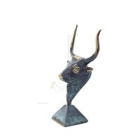 Minotaur: The Son of Queen Pasiphae, Bull Head, Bull Head 15cm Bust Statue Brons Dekorativ, Minoisk Era Brons 2 - grifon.se 