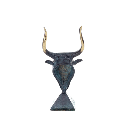 Minotaur: The Son of Queen Pasiphae, Bull Head, Bull Head 15cm Bust Statue Bronze Decorative, Minoan Era Bronze 4 - grifon.se 