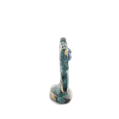 Owl or Glaucus: the sacred bird, symbol of wisdom, prudence, open wings n1 3x3cm Full body statue Bronze decoration Bronze 4 - g