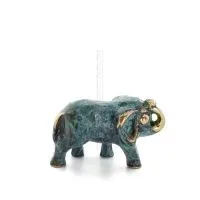 Uggla eller Glaucus: den heliga fågeln, symbol för visdom, försiktighet, skulptur ny 2x1cm helkroppsstaty Brons dekorativ Brons 