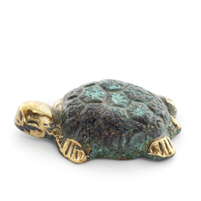 Turtle: symbolizes strength, courage, protection, wisdom, patience 3x2cm Full Body Statue Bronze Ornament Bronze 1 - grifon.se 