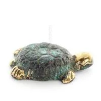 Sköldpadda: symboliserar styrka, mod, skydd, visdom, tålamod 3x2cm helkroppsstaty Brons Ornament Brons 3 - grifon.se 