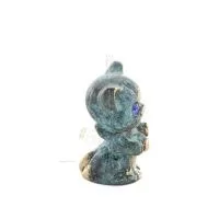 Owl or Glaucus: the sacred bird, symbol of wisdom, prudence, pair 4.5x3.5cm Full body statue Bronze decoration Bronze 4 - grifon